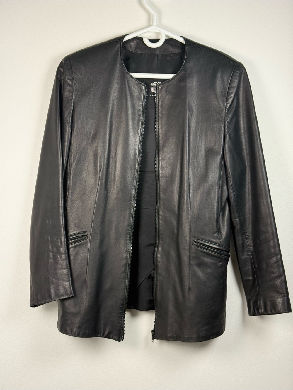 Dita Martin Design women vintage leather jacket size 10